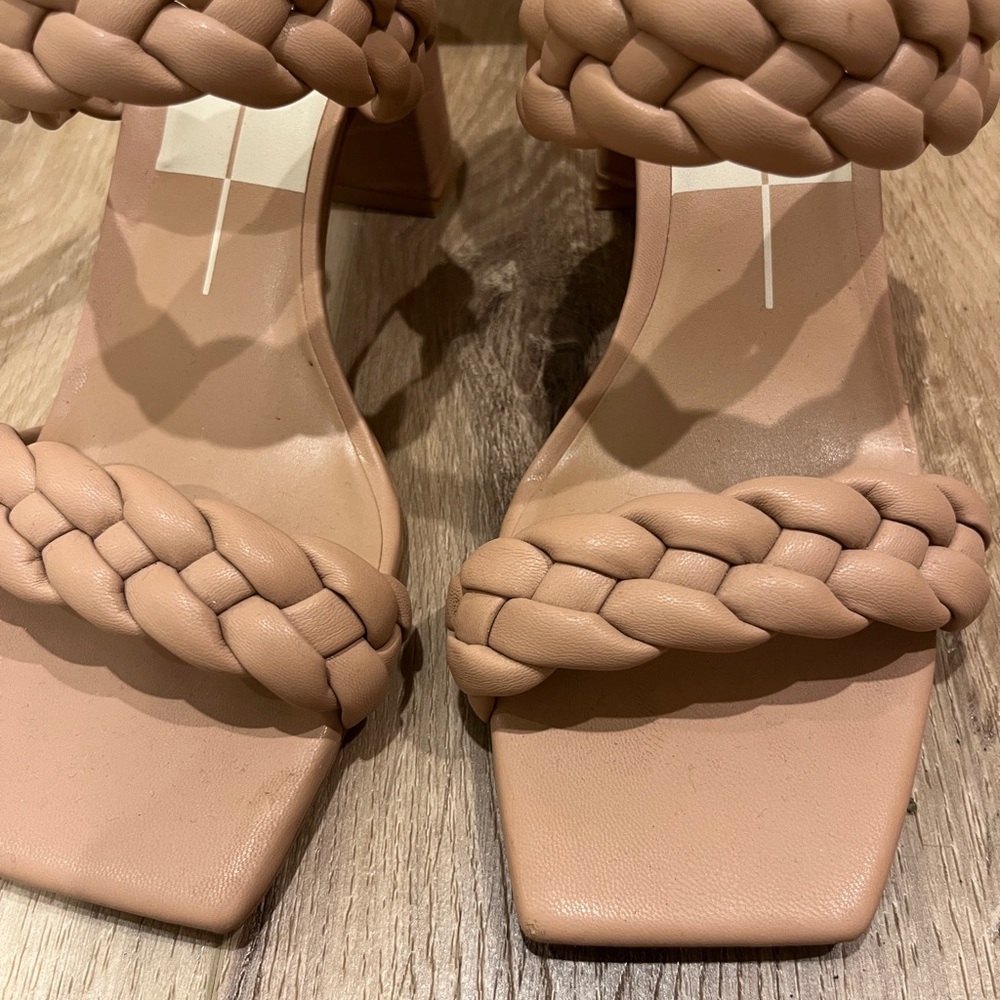Dolce Vita Women's Braided Tan Heels - Picture 2 of 5